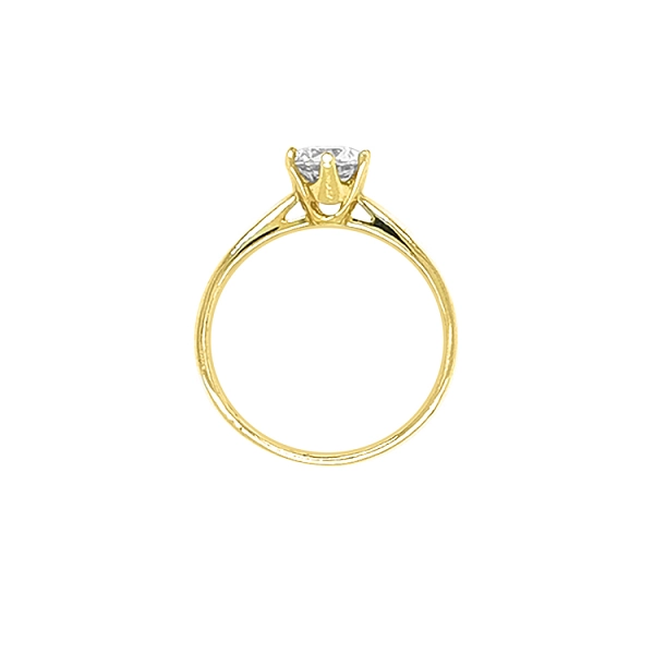 Gold Verlobungsring mit Zirkon