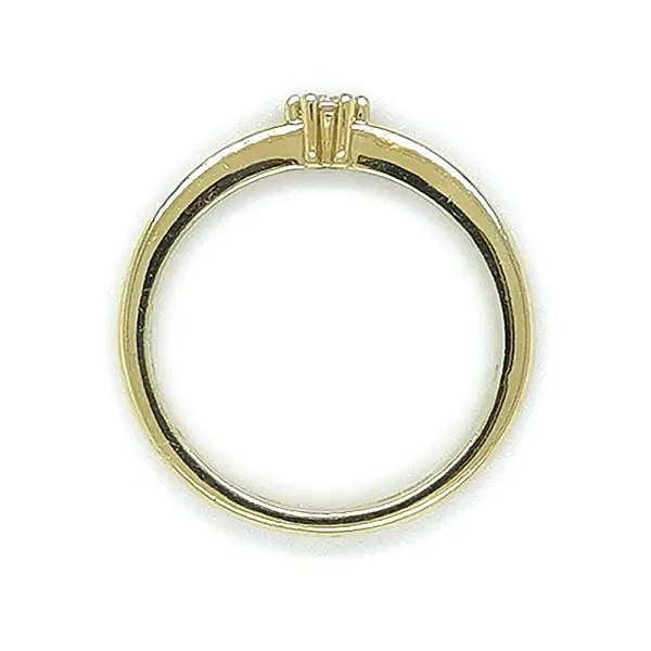 Gold Verlobungsring mit Zirkon