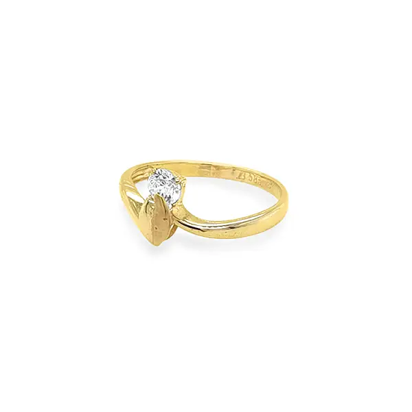 Goldring mit Zirkon