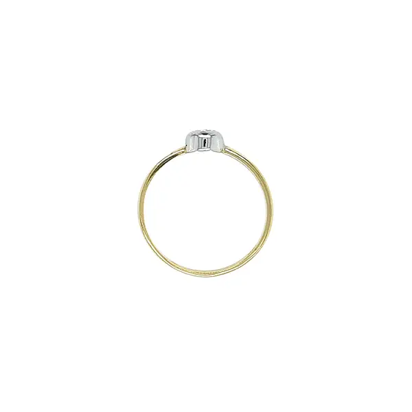 Gold Verlobungsring mit Zirkon