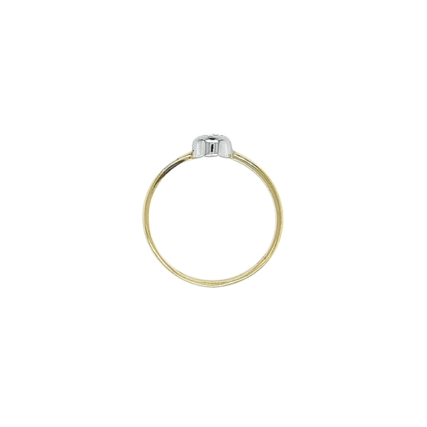 Gold Verlobungsring mit Zirkon