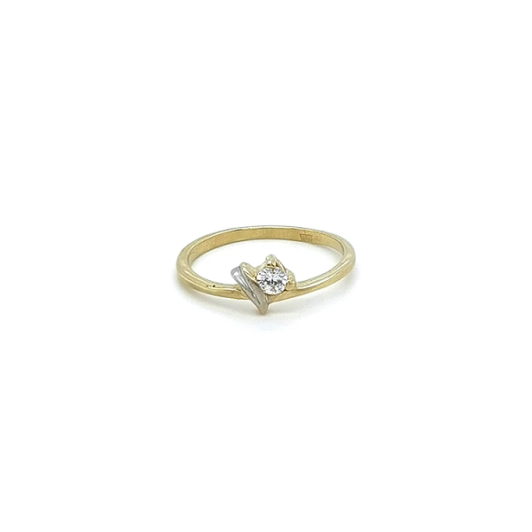 Goldring mit Zirkon