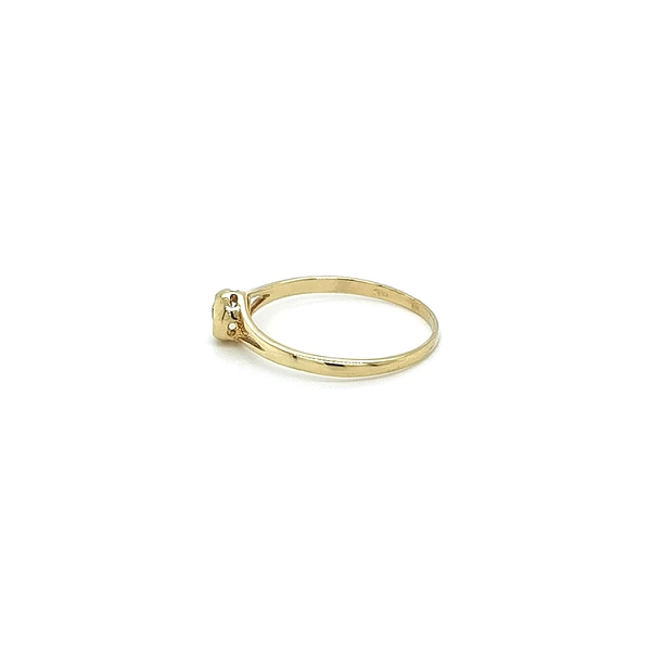 Gold Verlobungsring mit Zirkon