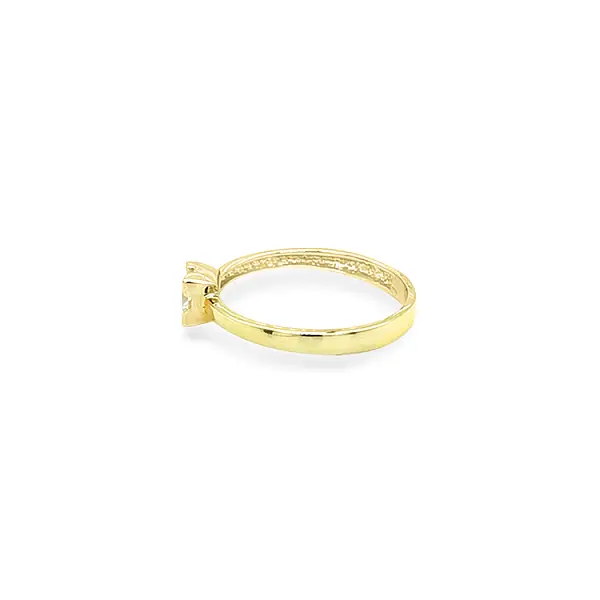 Gold Verlobungsring mit Zirkon