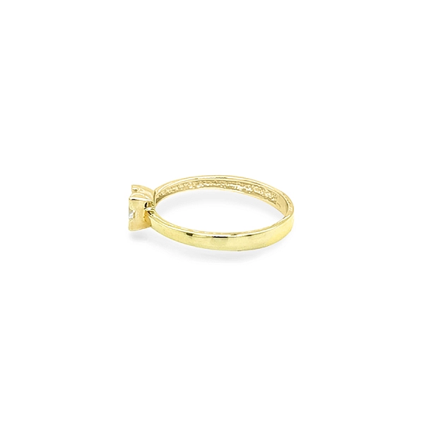 Gold Verlobungsring mit Zirkon