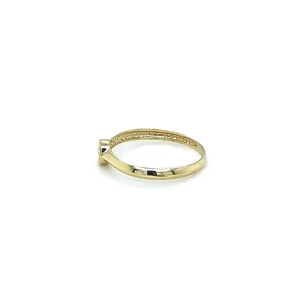 Gold Verlobungsring mit Zirkon