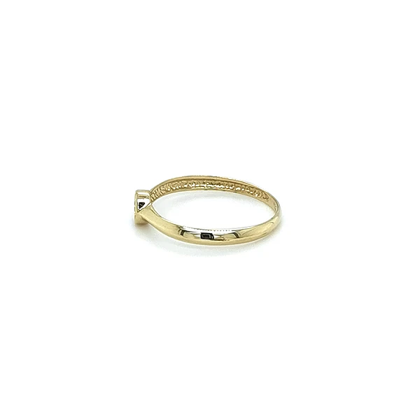 Gold Verlobungsring mit Zirkon