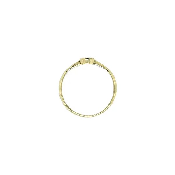 Gold Verlobungsring mit Zirkon