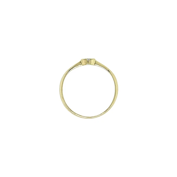 Gold Verlobungsring mit Zirkon