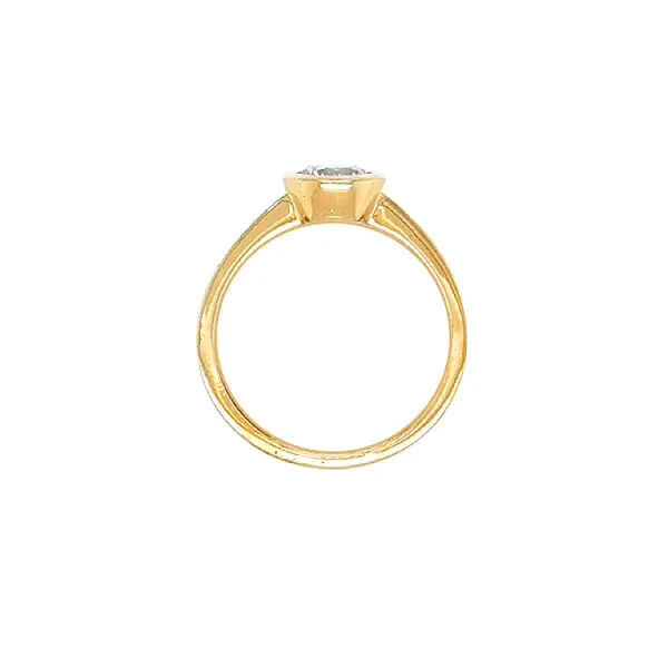 Gold Verlobungsring mit Zirkon