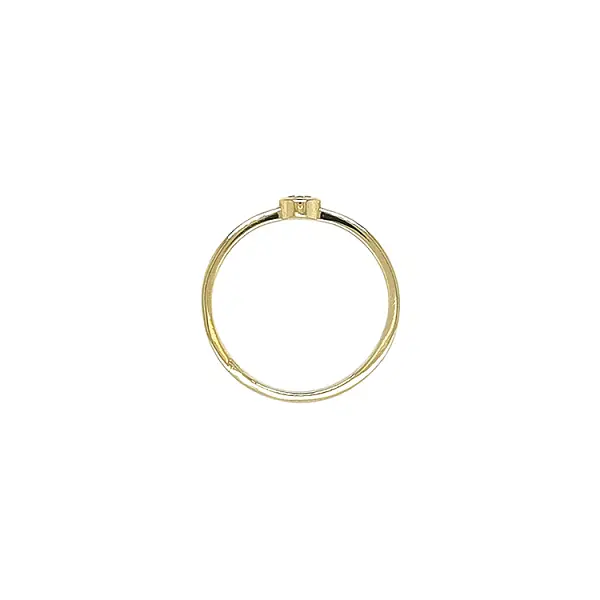 Gold Verlobungsring mit Zirkon