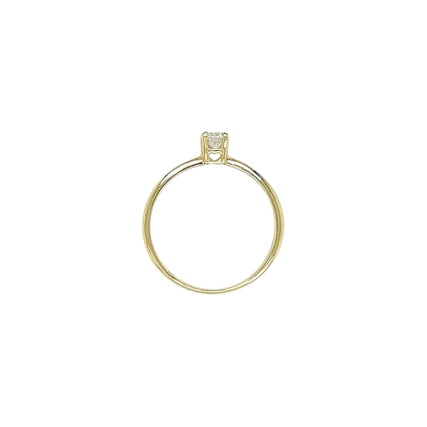 Gold Verlobungsring mit Zirkon