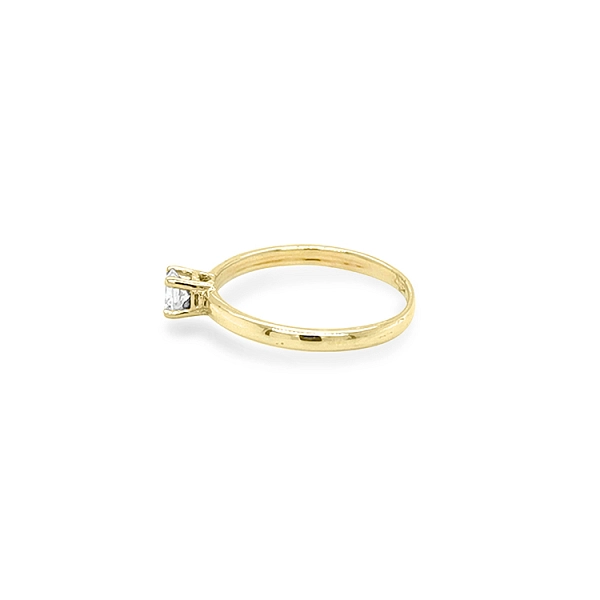 Gold Verlobungsring mit Zirkon