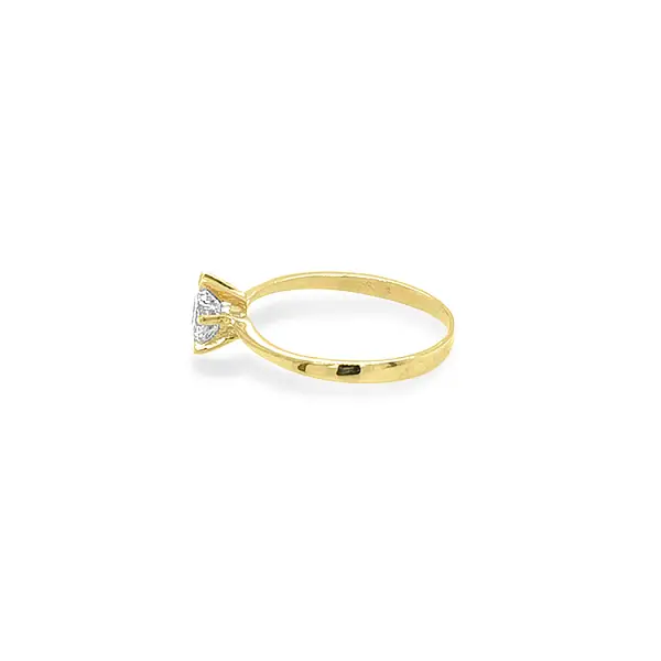 Gold Verlobungsring mit Zirkon