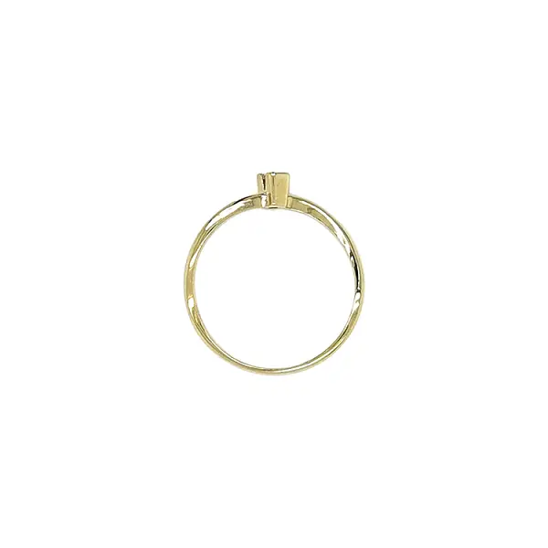 Gold Verlobungsring mit Zirkon