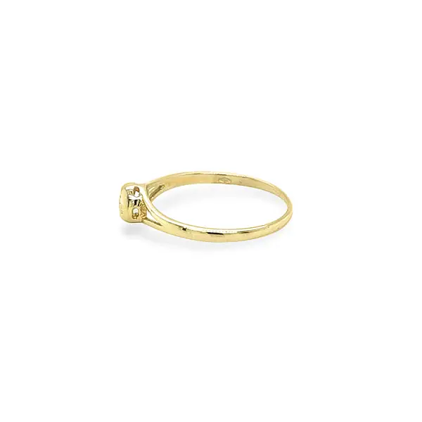Gold Verlobungsring mit Zirkon