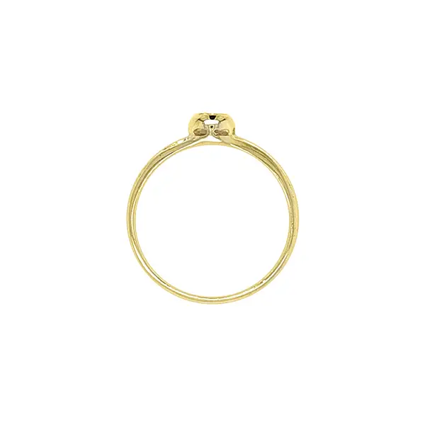 Gold Verlobungsring mit Zirkon