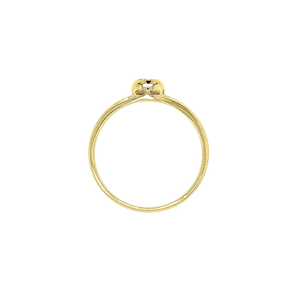 Gold Verlobungsring mit Zirkon
