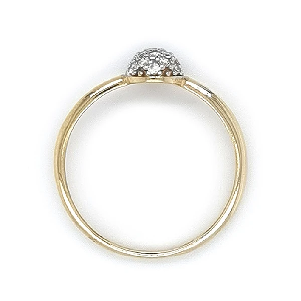 Goldring mit Zirkonen