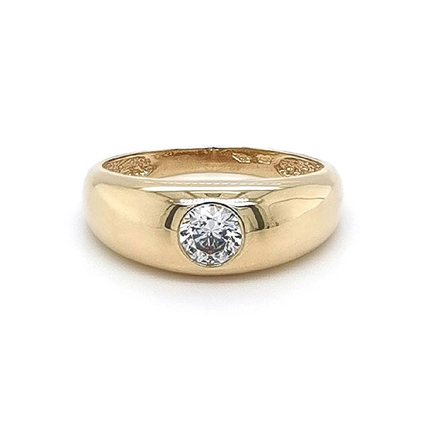 Goldring mit Zirkon