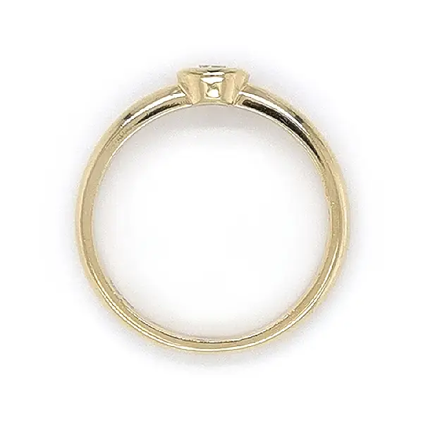 Gold Verlobungsring mit Zirkon