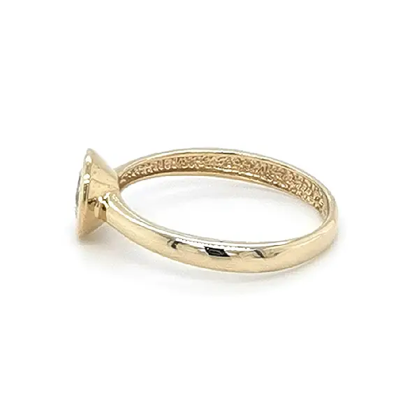 Gold Verlobungsring mit Zirkon