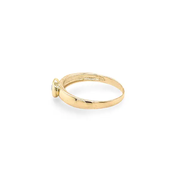 Gold Verlobungsring mit Zirkon