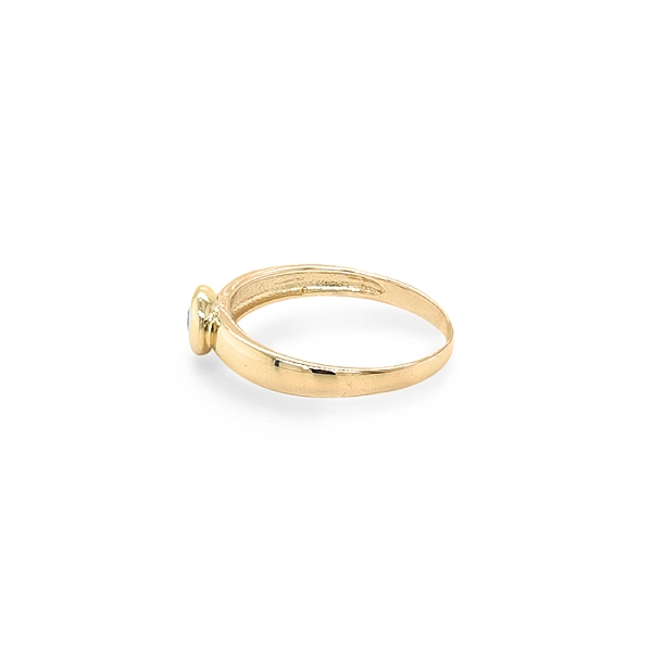 Gold Verlobungsring mit Zirkon