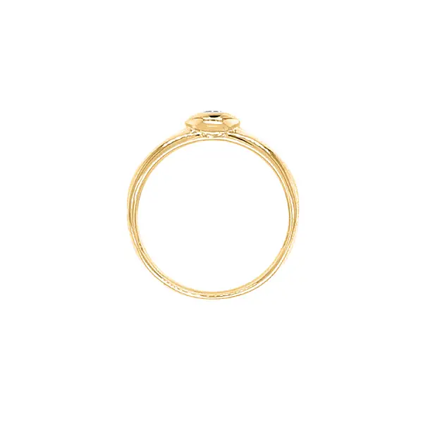 Gold Verlobungsring mit Zirkon