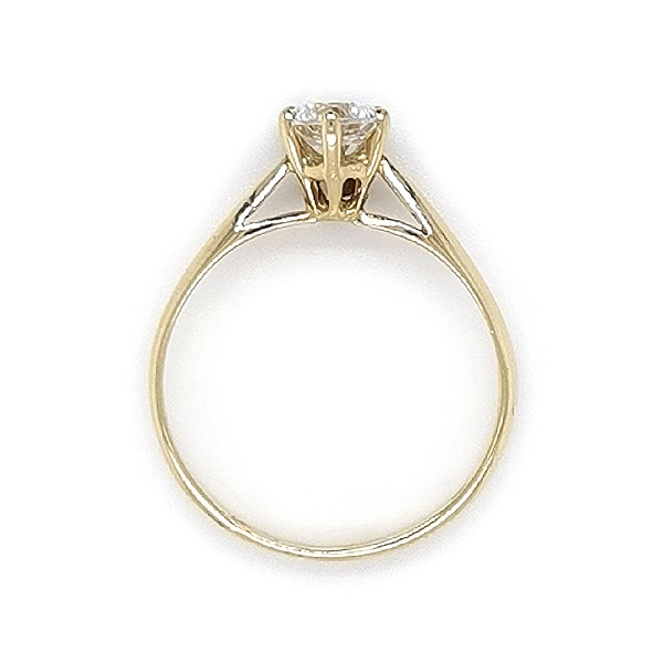 Gold Verlobungsring mit Zicron