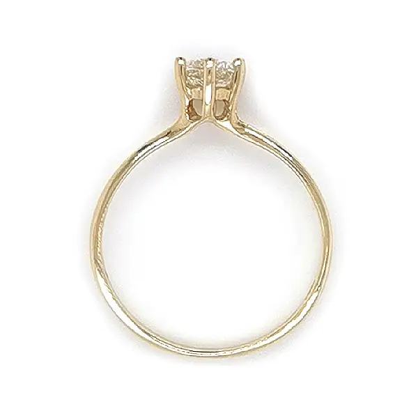 Gold Verlobungsring mit Zirkon