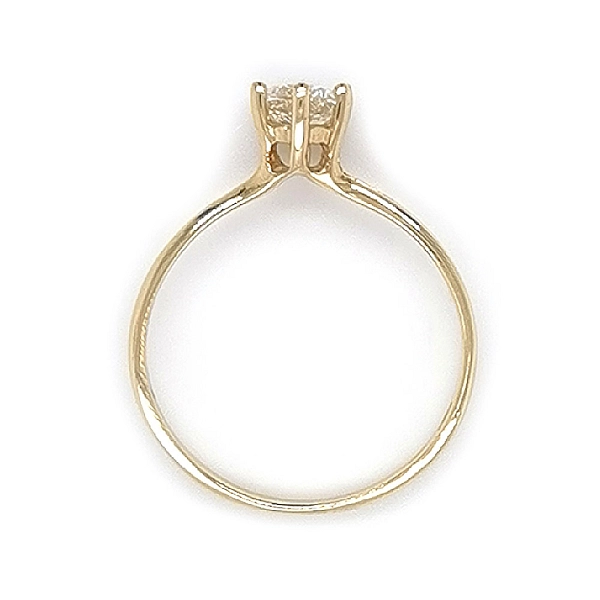 Gold Verlobungsring mit Zirkon