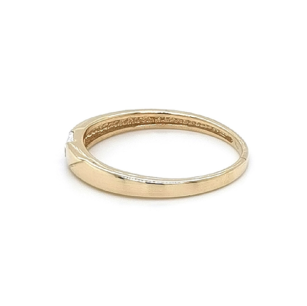 Gold Verlobungsring mit Zirkon