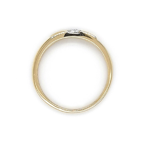 Gold Verlobungsring mit Zirkon