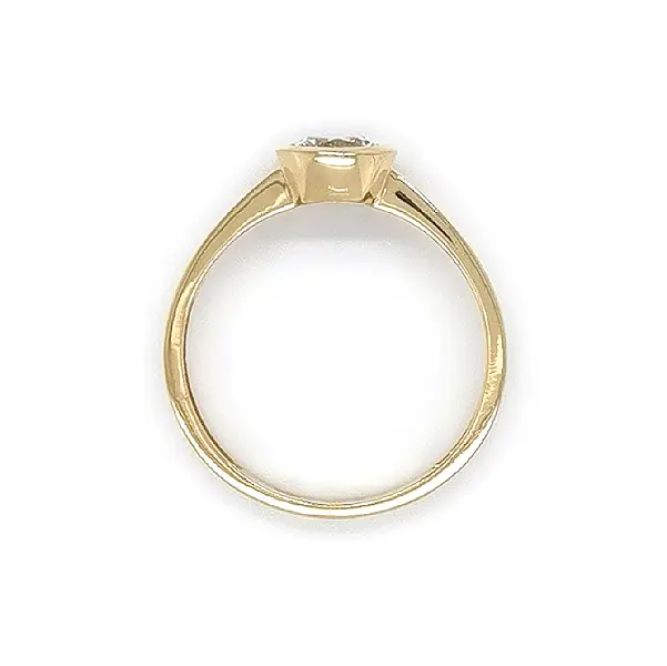 Gold Verlobungsring mit Zirkon