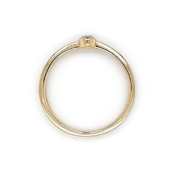 Gold Verlobungsring mit Zirkon