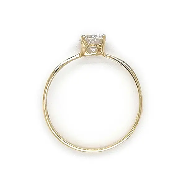 Gold Verlobungsring mit Zirkon