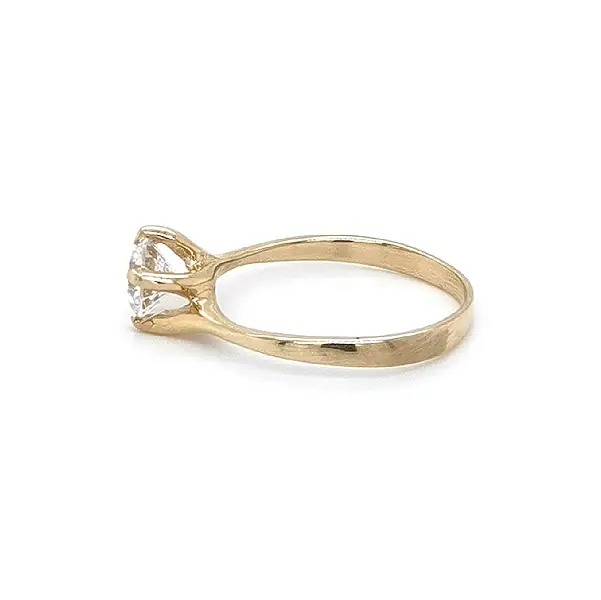 Gold Verlobungsring mit Zirkon