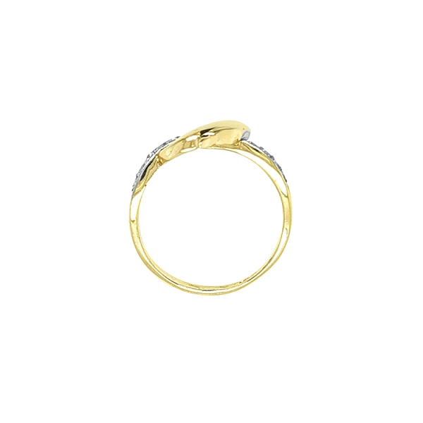 Goldring Delphin mit Zirkonen