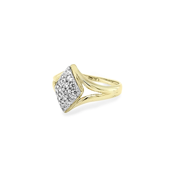 Goldring mit Zirkonen