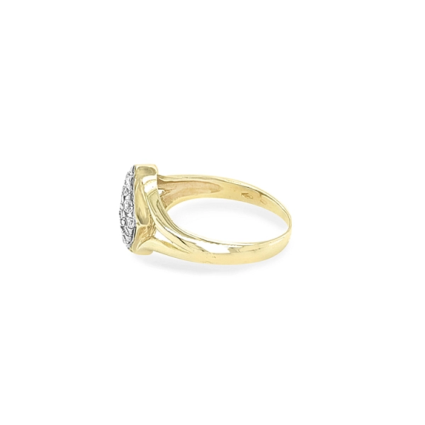Goldring mit Zirkonen