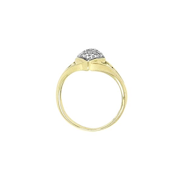 Goldring mit Zirkonen