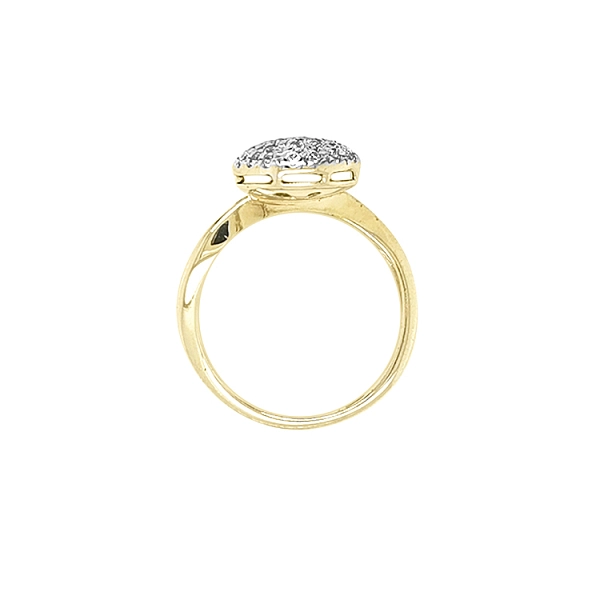 Goldring mit Zirkonen