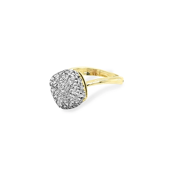 Goldring mit Zirkonen