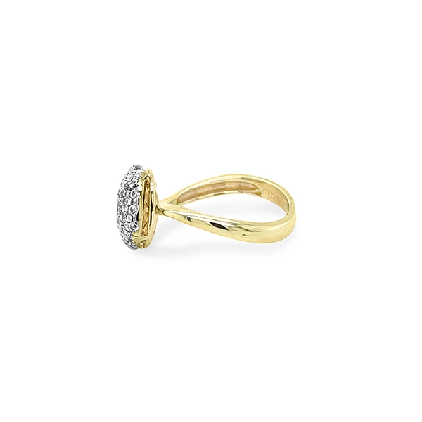 Goldring mit Zirkonen