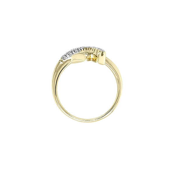 Goldring mit Zirkonen