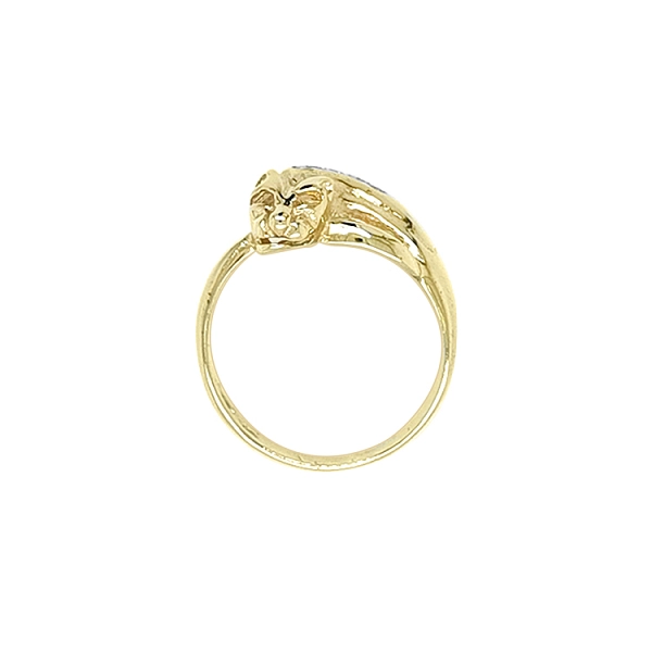 Goldring mit Zirkonen