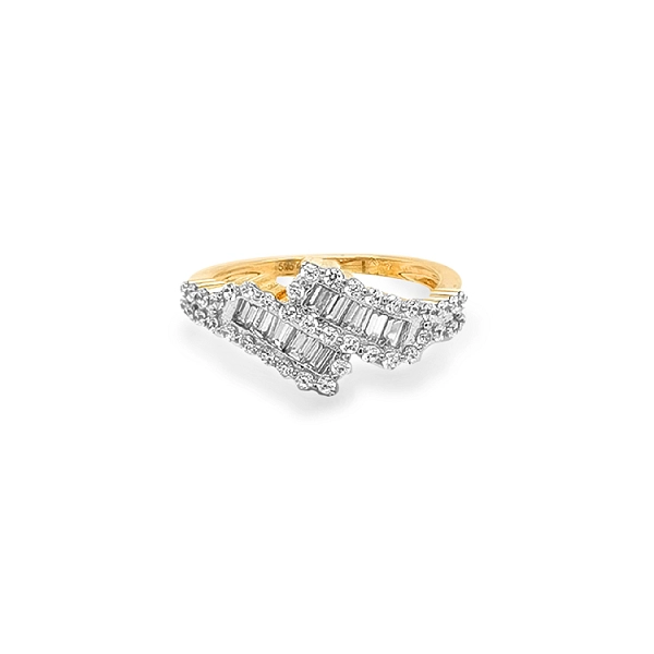 Goldring mit Zirkonen