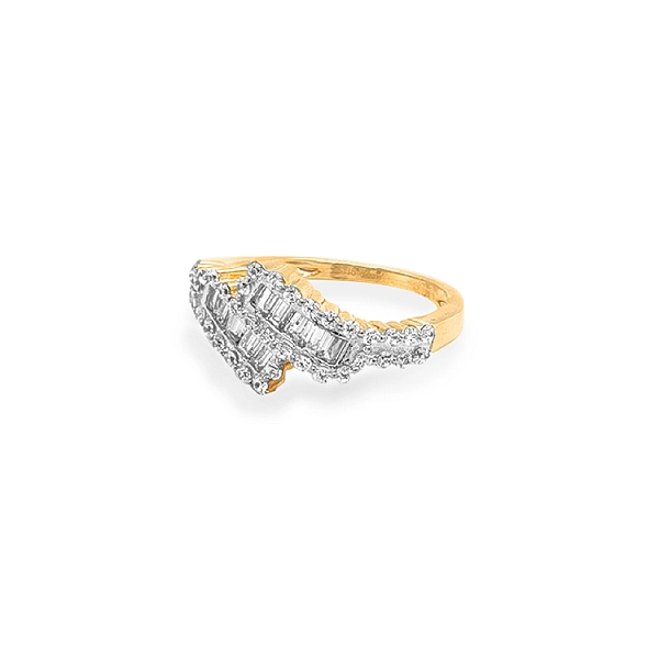Goldring mit Zirkonen