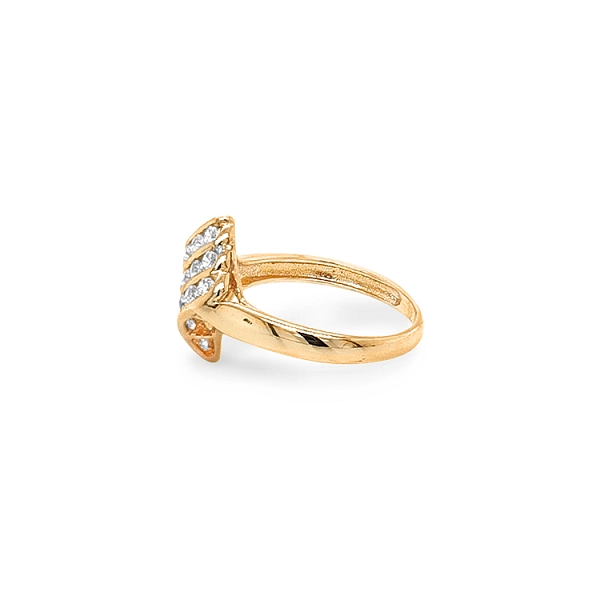 Goldring mit Zirkonen